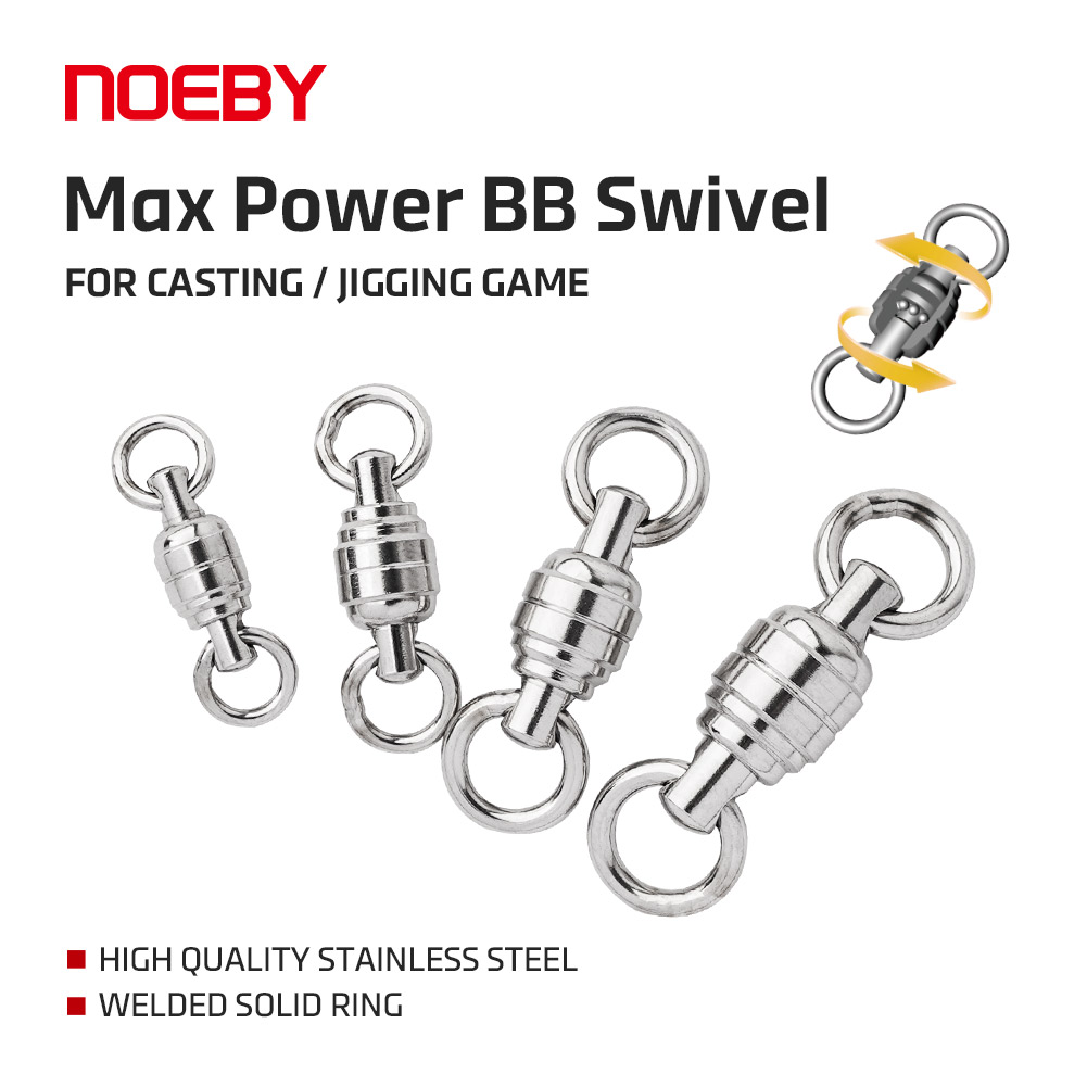 Fishing Equipment And Tools - NOEBY Max Power BB หมุนคุณภาพสูงสแตนเลสเชื่อมแหวนแข็ง #