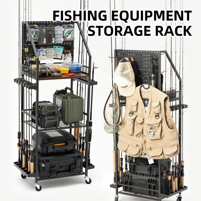 Fishing Equipment Rod - ชั้นวางของแท้สำหรับตกปลา, ที่วางคันเบ็ดและรอก/ที่วางปืน, กล่องเก็บอุปกรณ์ตกปลาสำหรับรถยนต์และบ้าน