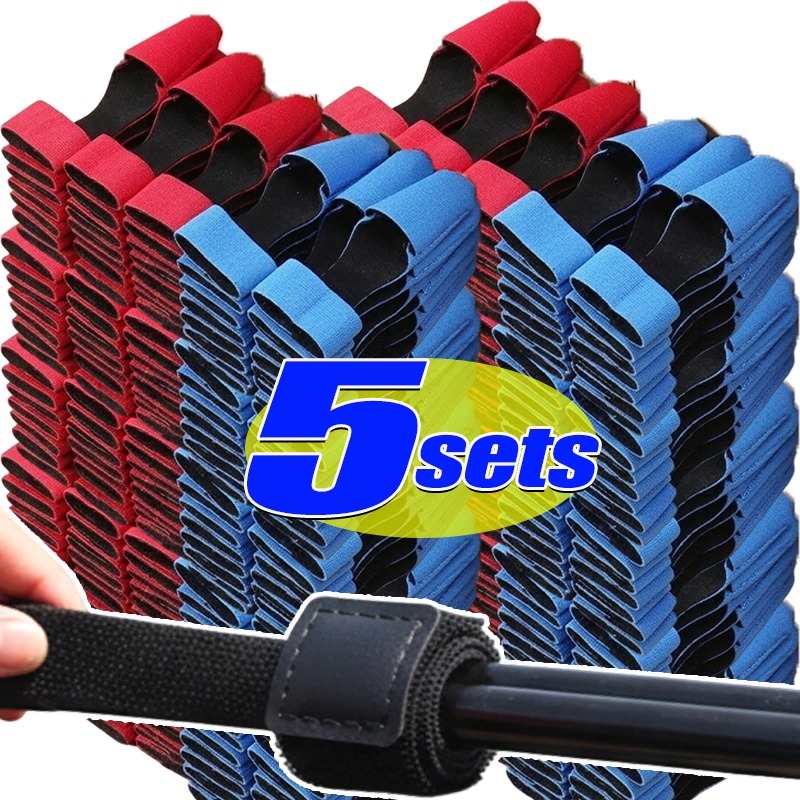 Fishing Equipment Rod - ปลอกป้องกันปลายคันเบ็ดตกปลา สายรัดยืดหยุ่นสำหรับป้องกันคันเบ็ด ชุดอุปกรณ์ป้องกันสำหรับคันเบ็ดตกปลาแบบสปินนิ่งและลูเร่สำหรับกิจกรรมกลางแจ้ง