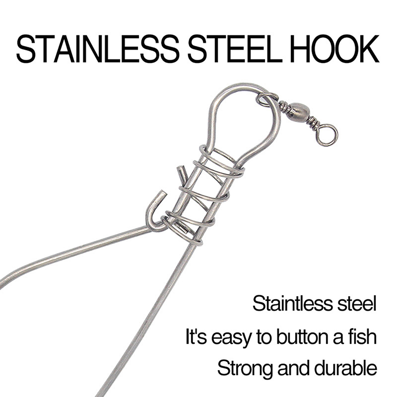 ใหม่【สายล็อคตกปลาสแตนเลสพร้อมต - Fishing Equipment And Tools บทวิจารณ์และราคา