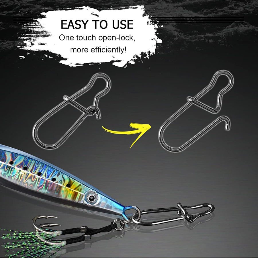 50 ชิ้น Crankbait Snaps สแตนเล - Fishing Equipment Carp บทวิจารณ์และราคา